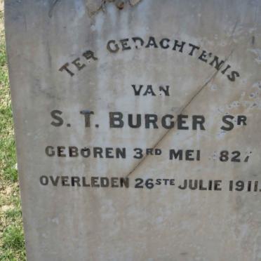 BURGER S.T. 1827-1911