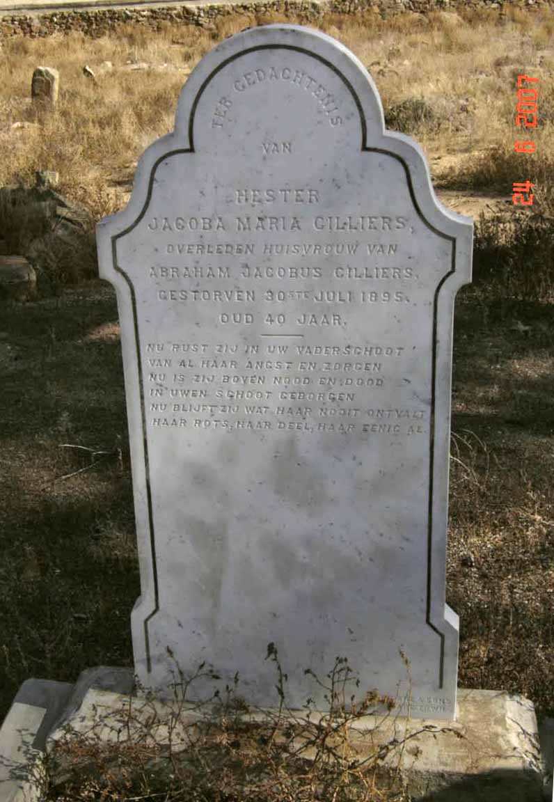 CILLIERS Hester Jacoba Maria -1895