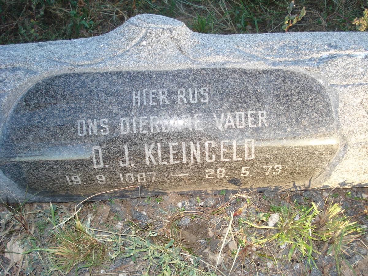 KLEINGELD D.J. 1887-1973