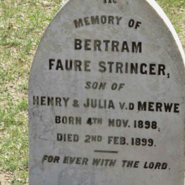 MERWE Bertram Faure Stringer, v.d. 1898-1899