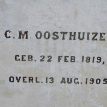 OOSTHUIZEN C.M. 1819-1905