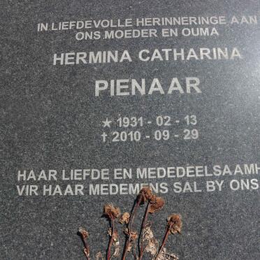 PIENAAR Jan Frederick Johannes 1929-1984 &amp; Hermina Catharina 1931-2010