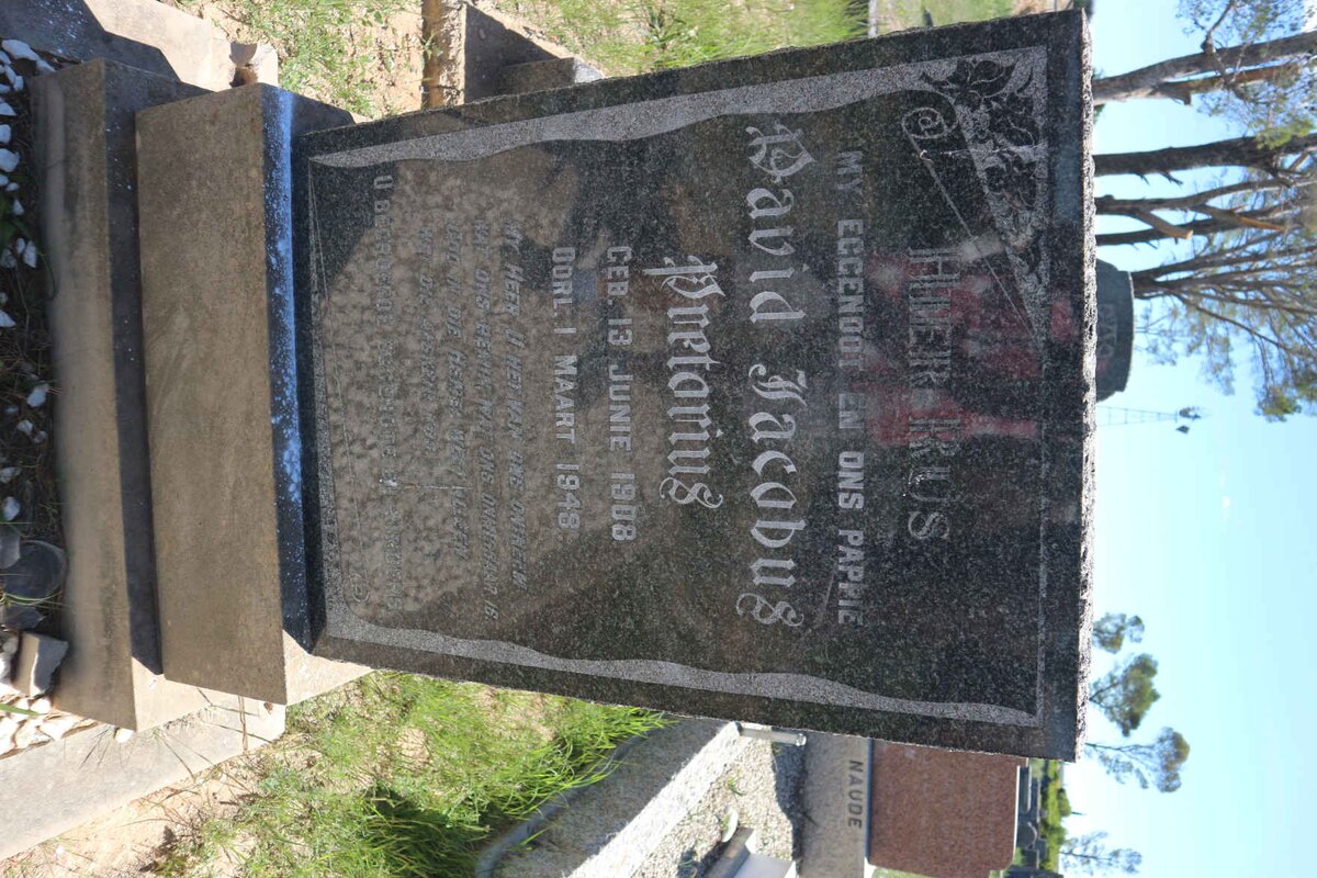 PRETORIUS David Jacobus 1908-1948