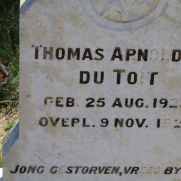 TOIT Thomas Arnoldus, du 1923-1924
