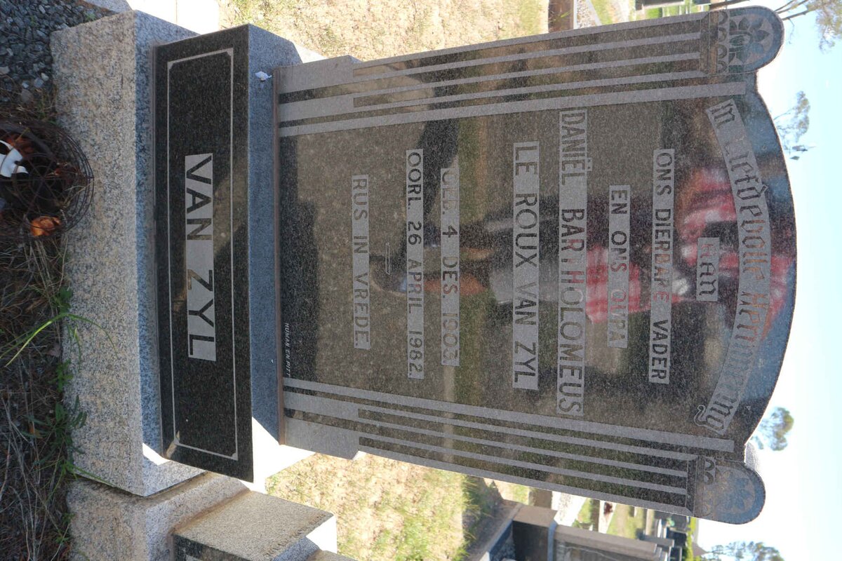ZYL Daniël Bartholomeus le Roux, van 1903-1982