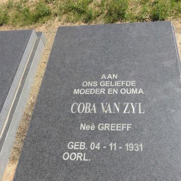 ZYL Koos, van 1929-2000 &amp; Coba GREEFF 1931-