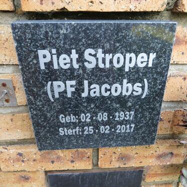 JACOBS P.F. 1937-2017