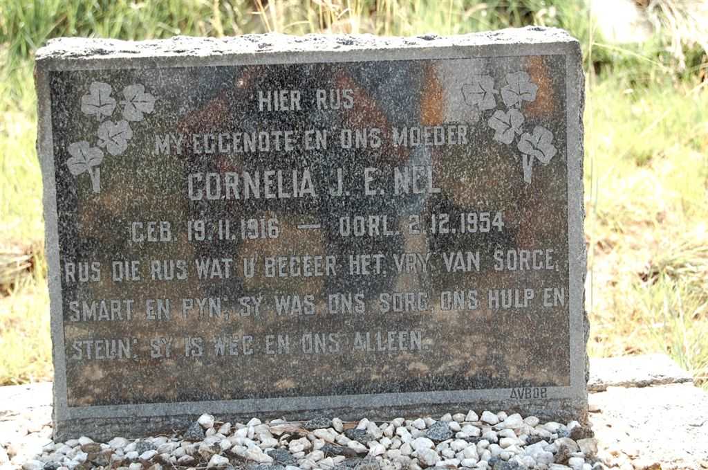 NEL Cornelia J.E. 1916-1954