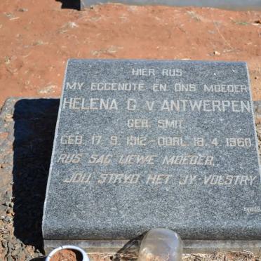 ANTWERPEN Helena C., van nee SMIT 1912-1960