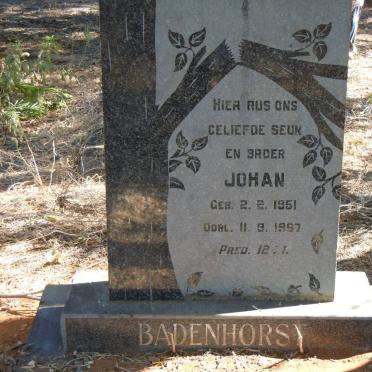 BADENHORST Johan 1951-1967