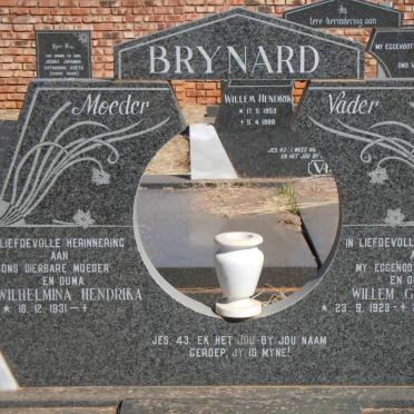 BRYNARD Willem Gabriel 1923-1984 &amp; Wilhelmina Hendrika 1931-