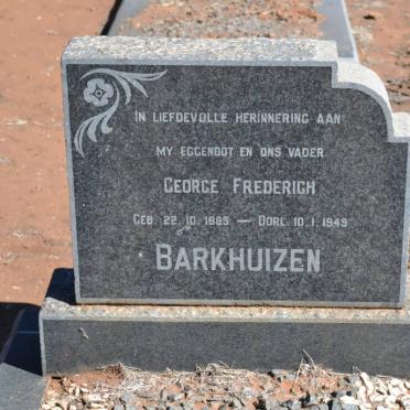 BARKHUIZEN George Frederich 1885-1949