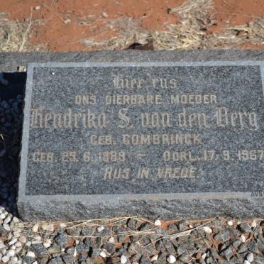 BERG Hendrika S., van den nee COMBRINCK 1889-1967