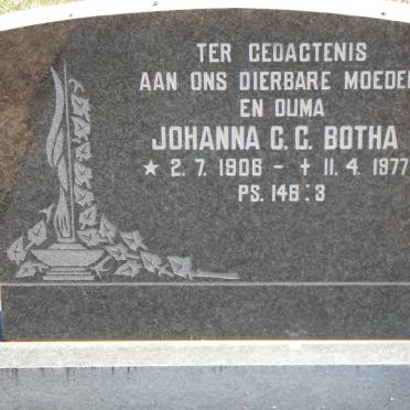 BOTHA Johanna C.C. 1906-1977