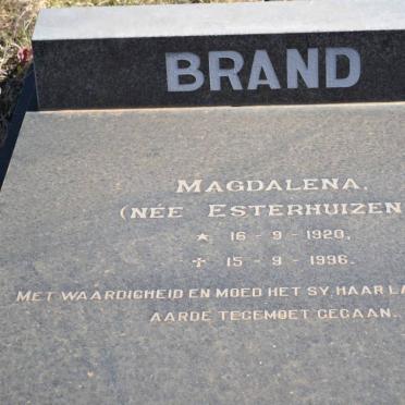 BRAND Magdalena nee ESTERHUIZEN 1920-1996