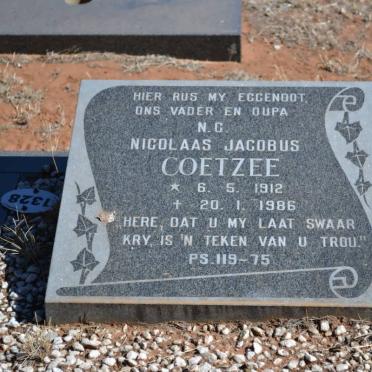 COETZEE Nicolaas Jacobus 1912-1986
