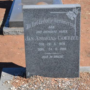 COETZEE Jan Andrias 1876-1960