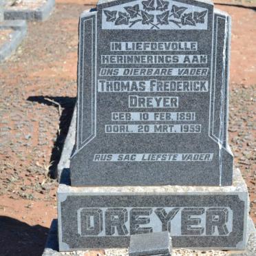 DREYER Thomas Frederick 1891-1959