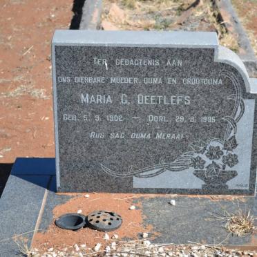 DEETLEFS Maria G. 1902-1995