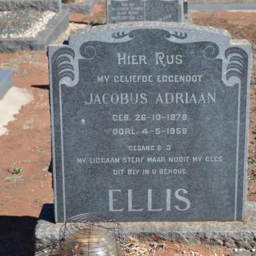 ELLIS Jacobus Adriaan 1878-1958