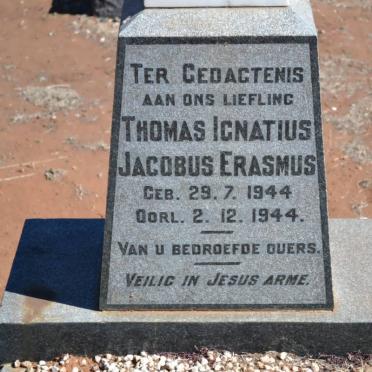 ERASMUS Thomas Ignatius Jacobus 1944-1944