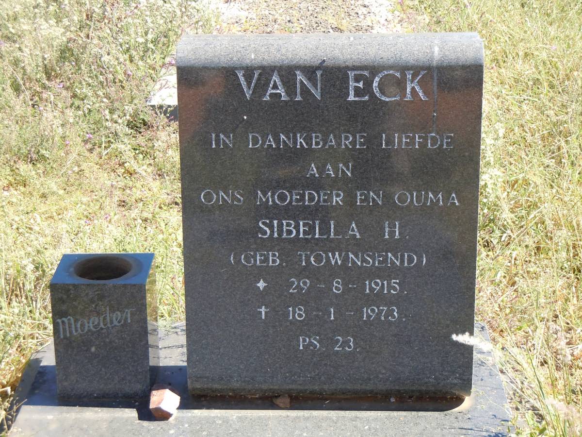 ECK Sibella H., van nee TOWNSEND 1915-1973