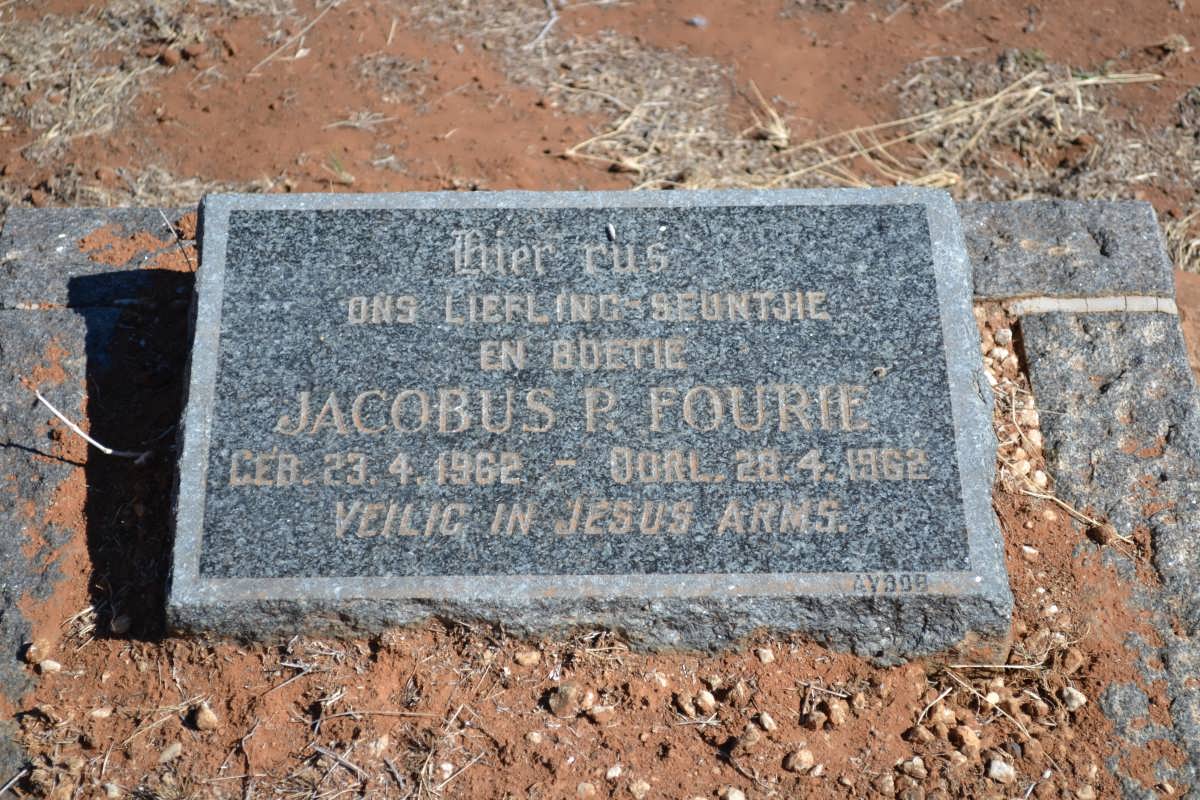 FOURIE Jacobus P. 1962-1962