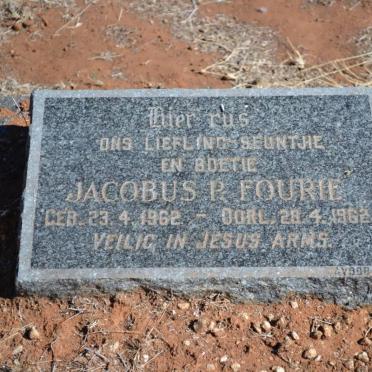 FOURIE Jacobus P. 1962-1962