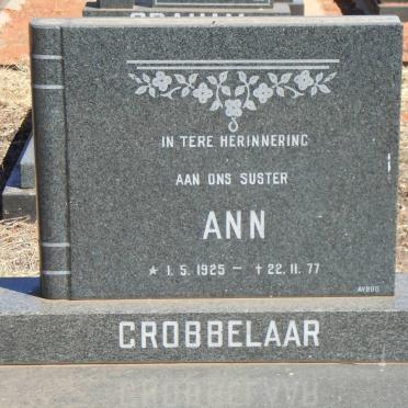 GROBBELAAR Ann 1925-1977