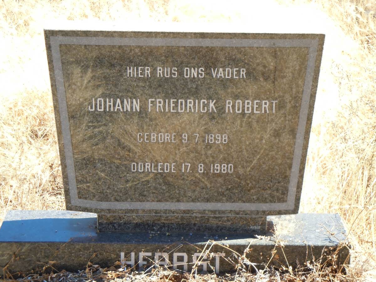 HERBST Johann Friedrick Robert 1898-1980