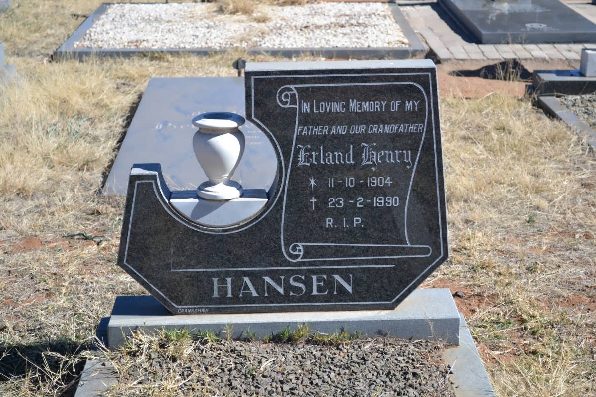 HANSEN Erland Henry 1904-1990