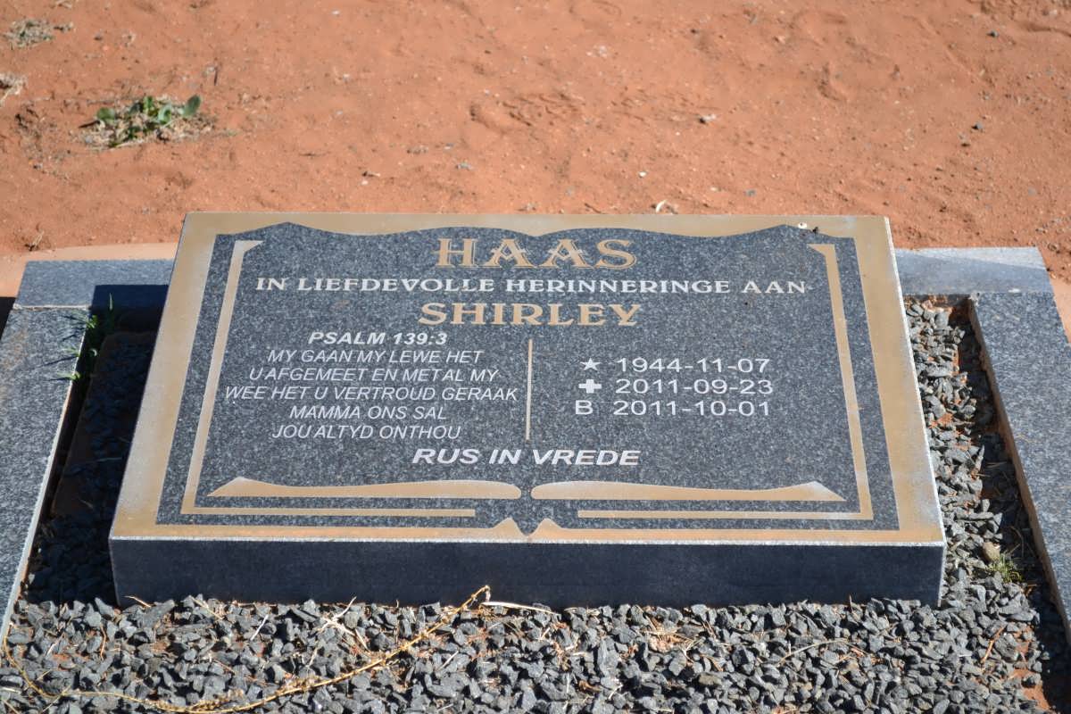 HAAS Shirley 1944-2011