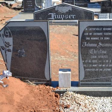 HUYSER Johanna Susanna Christina nee STOLTZ 1933-1992