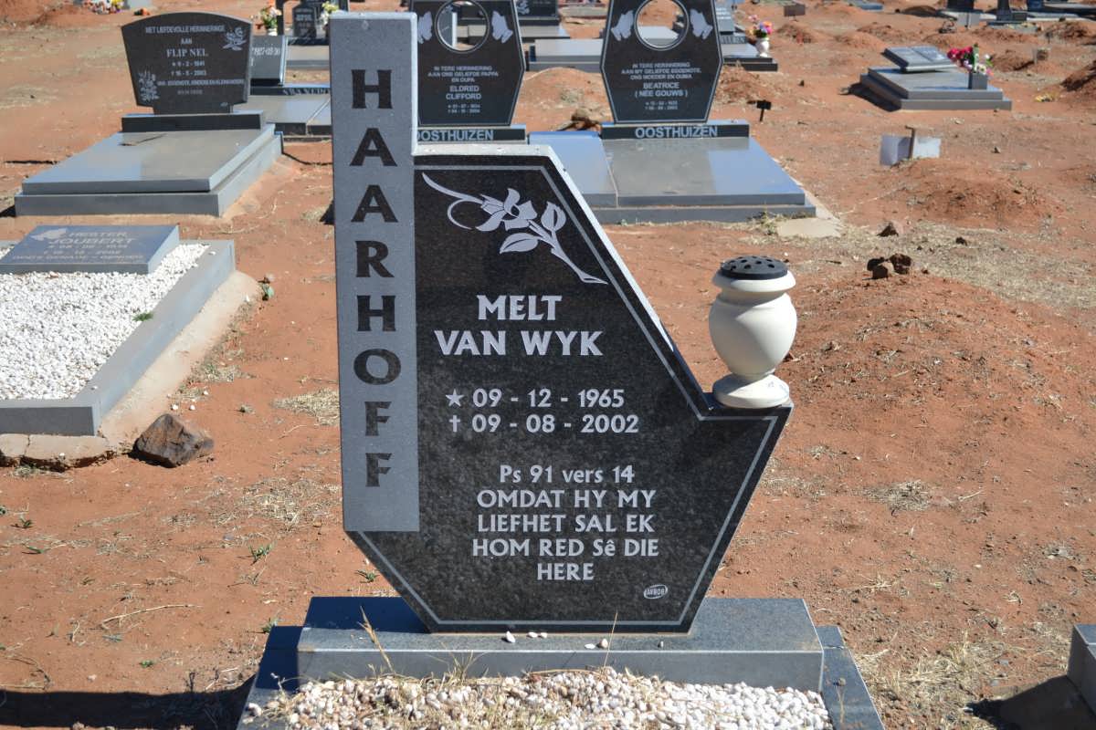 HAARHOFF Melt van Wyk 1965-2002