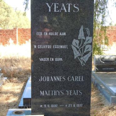 YEATS Johannes Carel Matthys 1892-1972