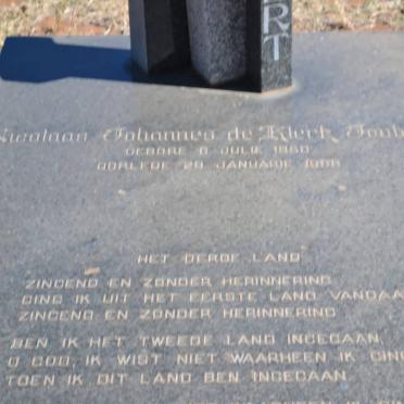 JOUBERT Nicolaas Johannes de Klerk 1950-1966