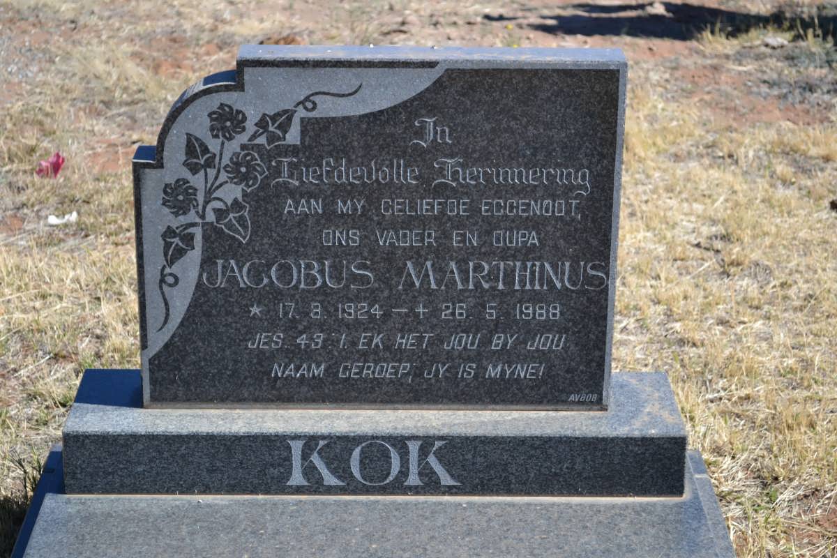 KOK Jacobus Marthinus 1924-1988