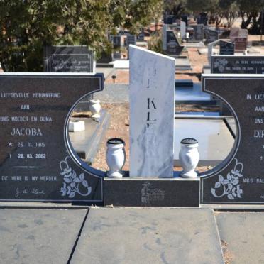 KLERK Dirk Wouter, de 1921-1993 &amp; Jacoba 1915-2002