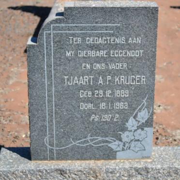 KRUGER Tjaart A.P. 1889-1963