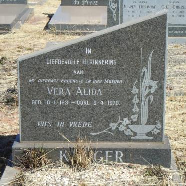 KRUGER Vera Alida 1931-1978