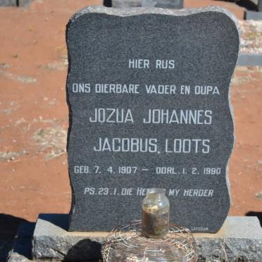 LOOTS Jozua Johannes Jacobus 1907-1990