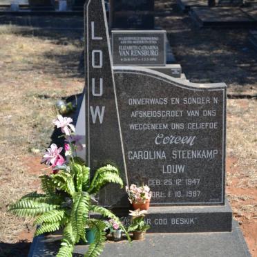 LOUW Carolina Steenkamp 1947-1987