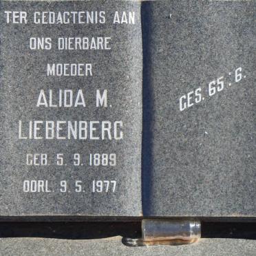 LIEBENBERG Alida M. 1889-1977
