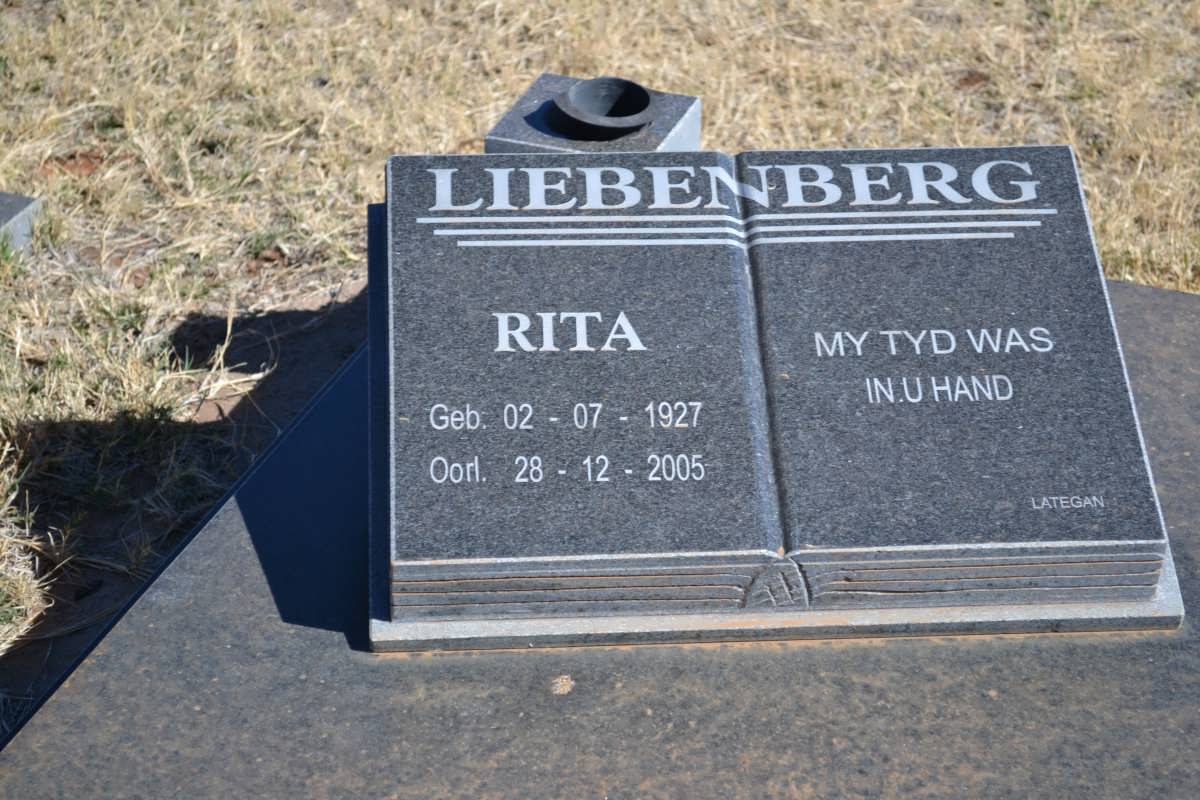 LIEBENBERG Rita 1927-2005