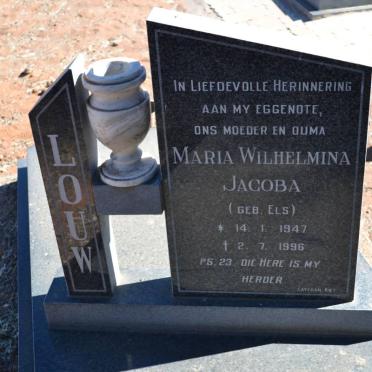 LOUW Maria Wilhelmina Jacoba nee ELS 1947-1996