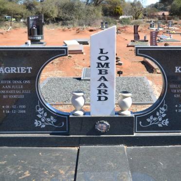 LOMBAARD Kolie 1926-2004 &amp; Magriet 1930-2008