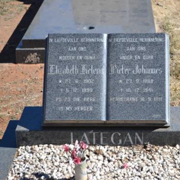 LATEGAN Pieter Johannes 1888-1941 &amp; Elizabeth Helena 1902-1990