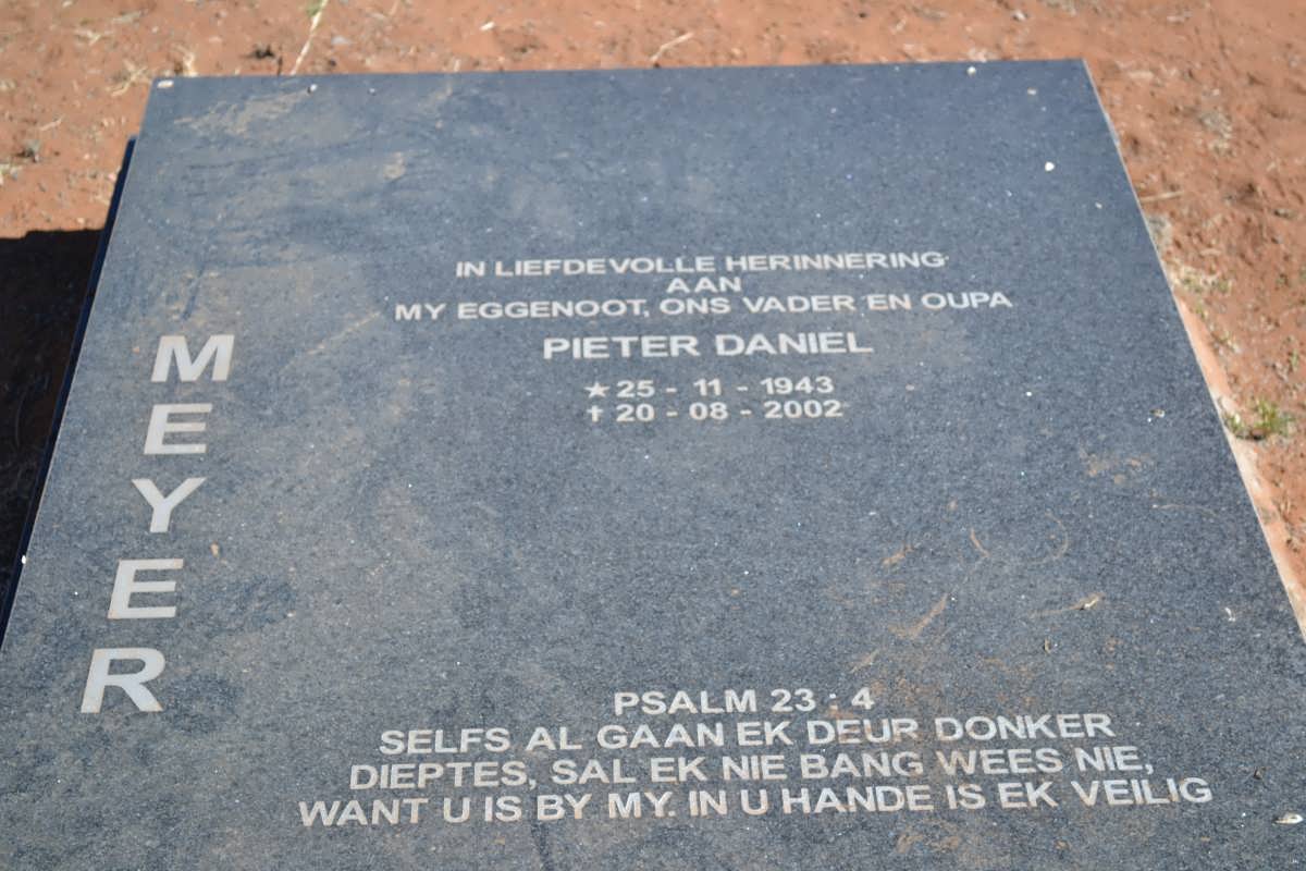 MEYER Pieter Daniel 1943-2002