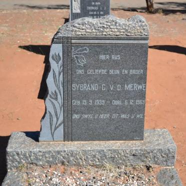 MERWE Sybrand G., v.d. 1939-1963