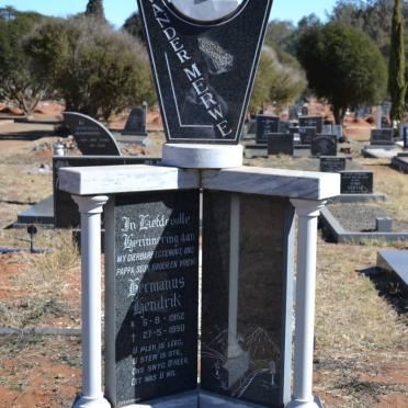 MERWE Hermanus Hendrik, van der 1952-1990